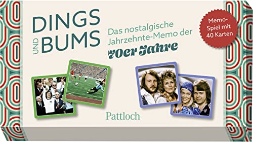 Dings und Bums: Das nostalgische Jahrzehnte-Memo der 70er-Jahre | Memo-Spiel mit 40 Karten in einer hochwertigen Box (Nostalgie-Memospiel) Dings und Bums: Das nostalgische Jahrzehnte-Memo der 70er-Jahre | Memo-Spiel mit 40 Karten in einer hochwertigen Box (Nostalgie-Memospiel)