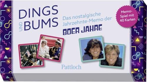 Dings und Bums: Das nostalgische Jahrzehnte-Memo der 80er-Jahre | Memo-Spiel mit 40 Karten in einer hochwertigen Box (Nostalgie-Memospiel) Dings und Bums: Das nostalgische Jahrzehnte-Memo der 80er-Jahre | Memo-Spiel mit 40 Karten in einer hochwertigen Box (Nostalgie-Memospiel) von Pattloch Geschenkbuch