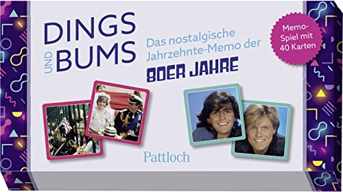Dings und Bums: Das nostalgische Jahrzehnte-Memo der 80er-Jahre | Memo-Spiel mit 40 Karten in einer hochwertigen Box (Nostalgie-Memospiel) Dings und Bums: Das nostalgische Jahrzehnte-Memo der 80er-Jahre | Memo-Spiel mit 40 Karten in einer hochwertigen Box (Nostalgie-Memospiel)