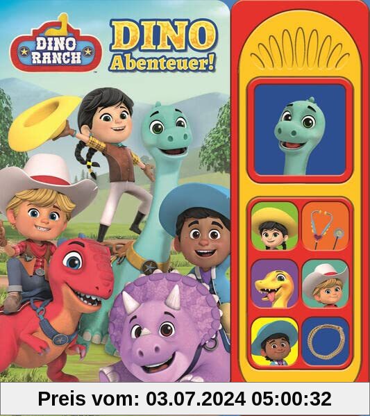 Dino Ranch - Dino-Abenteuer! - Soundbuch - Pappbilderbuch mit 7 dinotastischen Geräuschen