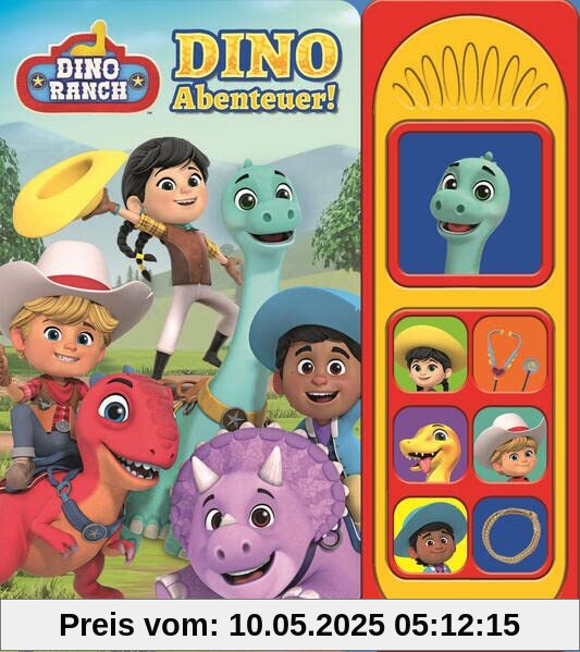 Dino Ranch - Dino-Abenteuer! - Soundbuch - Pappbilderbuch mit 7 dinotastischen Geräuschen Dino Ranch - Dino-Abenteuer! - Soundbuch - Pappbilderbuch mit 7 dinotastischen Geräuschen