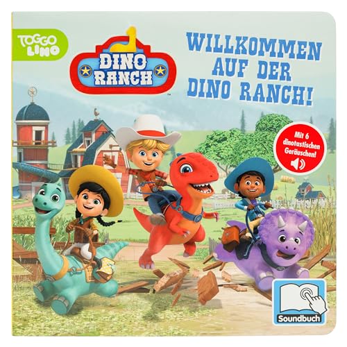 Dino Ranch - Willkommen auf der Dino Ranch! - Pappbilderbuch mit 6 integrierten Sounds - Soundbuch für Kinder ab 18 Monaten