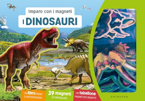 Dinosauri. Imparo con i magneti. Ediz. a colori. Con 39 magneti. Con tabellone (Imparare per gioco) von Gribaudo