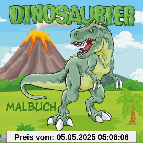 Dinosaurier Malbuch ab 6 Jahren: Zur Förderung der Kreativität und Achtsamkeit. Ein perfektes Geschenk für Mädchen und Jungen.
