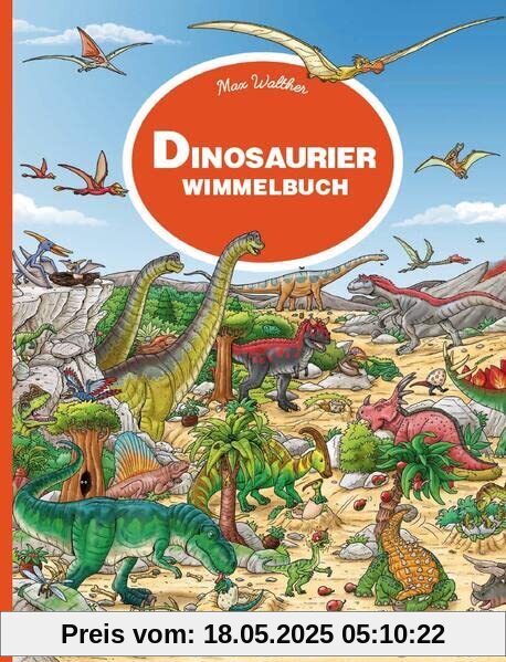 Dinosaurier Wimmelbuch Pocket: Die praktische Pocket Ausgabe für unterwegs