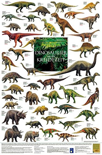 Dinosaurier aus der Kreidezeit (Tierposter-Box) von Planet Poster Editions