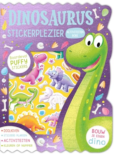 Dinosaurus stickerplezier: Boordevol puffy stickers, bouw je eigen dino von Rebo Publishers
