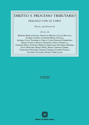 Diritto e processo tributario (2022) (Vol. 3) von Edizioni Scientifiche Italiane