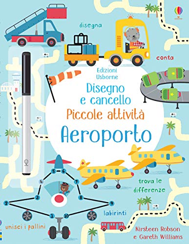 Disegno e cancello - Piccole attività In aeroporto Disegno e cancello - Piccole attività In aeroporto