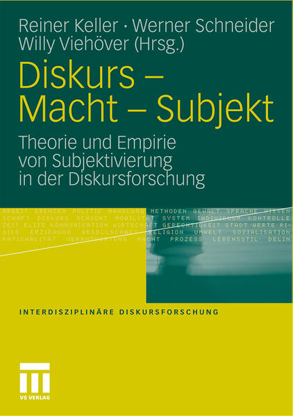 Diskurs - Macht - Subjekt von VS Verlag für Sozialwissenschaften