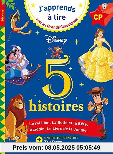 Disney - 5 histoires - CP niveaux 1, 2, 3