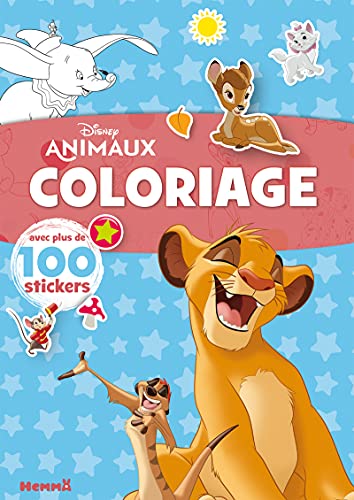 Disney Animaux - Coloriage avec plus de 100 stickers (Simba et Timon) von HEMMA