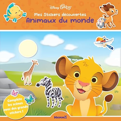 Disney Baby - Mes stickers découvertes - Animaux du monde: Complète les scènes avec des grands stickers ! Disney Baby - Mes stickers découvertes - Animaux du monde: Complète les scènes avec des grands stickers ! von HEMMA