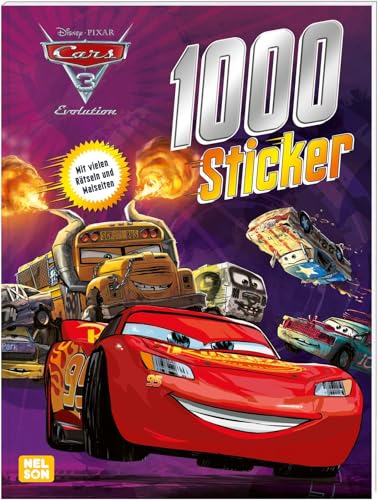 Disney Cars 3: 1000 Sticker: Mit vielen Rätseln und Malseiten für Kinder ab 4 Jahren