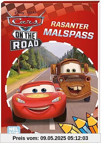Disney Cars on the road: Rasanter Malspaß: Malblock | Malblock für Kinder ab 4 Jahren