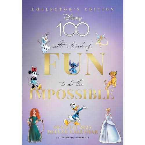 Disney Classics A3 Deluxe Calendar 2025