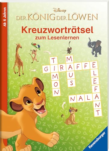 Disney Der König der Löwen - Kreuzworträtsel zum Lesenlernen