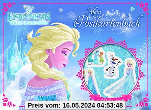 Disney Die Eiskönigin: Mein Postkartenbuch: Postkartenmalbuch mit Stickern u.a.