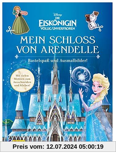 Disney Die Eiskönigin: Mein Schloss von Arendelle - Bastelspaß und Ausmalbilder!: Mit vielen Motiven zum Ausschneiden und Kleben! (Disney Eiskönigin)