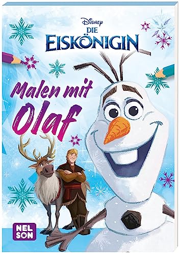 Disney Die Eiskönigin: Malspaß mit Olaf: Block mit lustigen Ausmalmotiven für Olaf-Fans | Für Kinder ab 4 Jahren von Nelson