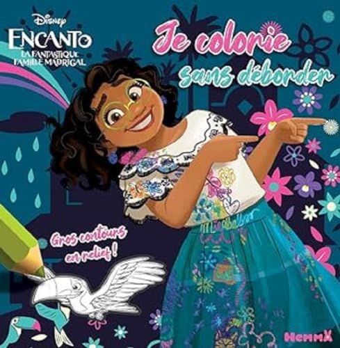 Disney Encanto - Je colorie sans déborder: Avec gros contours en relief !