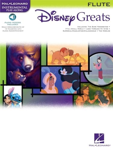 Disney Greats Flute Book/Cd Playalong: Noten, CD für Flöte (Hal Leonard Instrumental Play-Along): Instrumental Play-Along - Flute
