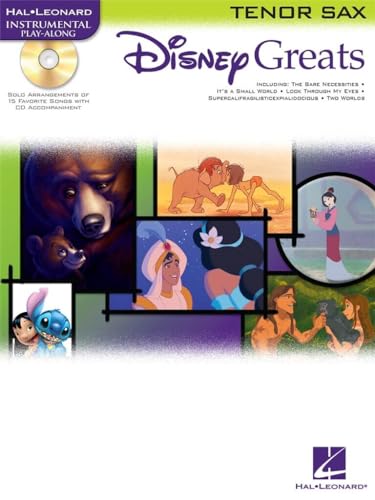 Disney Greats Tenor Saxophone Book/Cd Playalong: Noten, CD für Tenor-Saxophon (Disney Greats S): Instrumental Play-Along