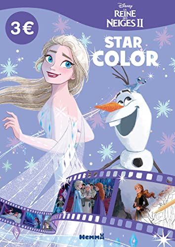 Disney La Reine des Neiges 2 - Star Color - (Elsa et Olaf fond mauve) von HEMMA