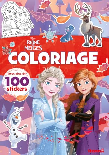 Disney La Reine des Neiges - Coloriage avec plus de 100 stickers (Elsa et Anna bras croisés) - Avec plus de 100 stickers von HEMMA