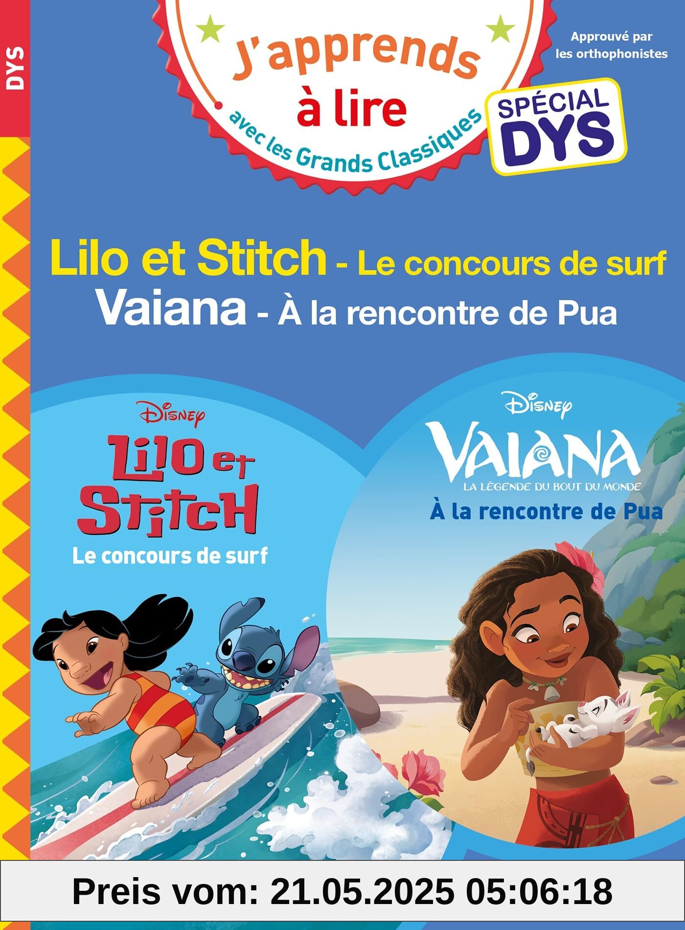 Disney - Lilo et Stitch - Le concours de surf / Vaiana - A la rencontre de Pua - Spécial (dyslexie)