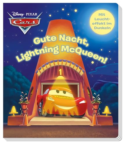 Disney PIXAR Cars: Gute Nacht, Lightning McQueen!: Pappbilderbuch mit Glow-in-the-Dark-Effekten auf jeder Seite von Panini