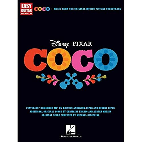 Disney Pixar's Coco -For Easy Guitar-: Noten, Sammelband für Gitarre: Music from the original Motion Picture Soundtrack. Songs by various artists and ... Noten, Sammelband für Gitarre (GUITARE) Disney Pixar's Coco -For Easy Guitar-: Noten, Sammelband für Gitarre: Music from the original Motion Picture Soundtrack. Songs by various artists and ... Noten, Sammelband für Gitarre (GUITARE)