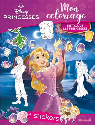 Disney Princesses - Mon coloriage - Retrouve les princesses - + stickers von HEMMA