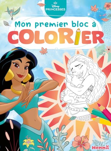 Disney Princesses - Mon premier bloc à colorier (Jasmine et Vaiana) von HEMMA