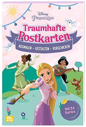 Disney Prinzessin: Traumhafte Postkarten: Malblock mit Postkarten zum Ausmalen | für Kinder ab 4 Jahren (Disney Prinzessin: Komm mit ein eine zauberhafte Welt!) von Nelson