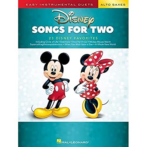 Disney Songs for Two Alto Saxes: Easy Instrumental Duets