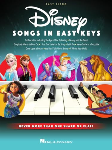 Disney Songs in Easy Keys. Easy Piano.
