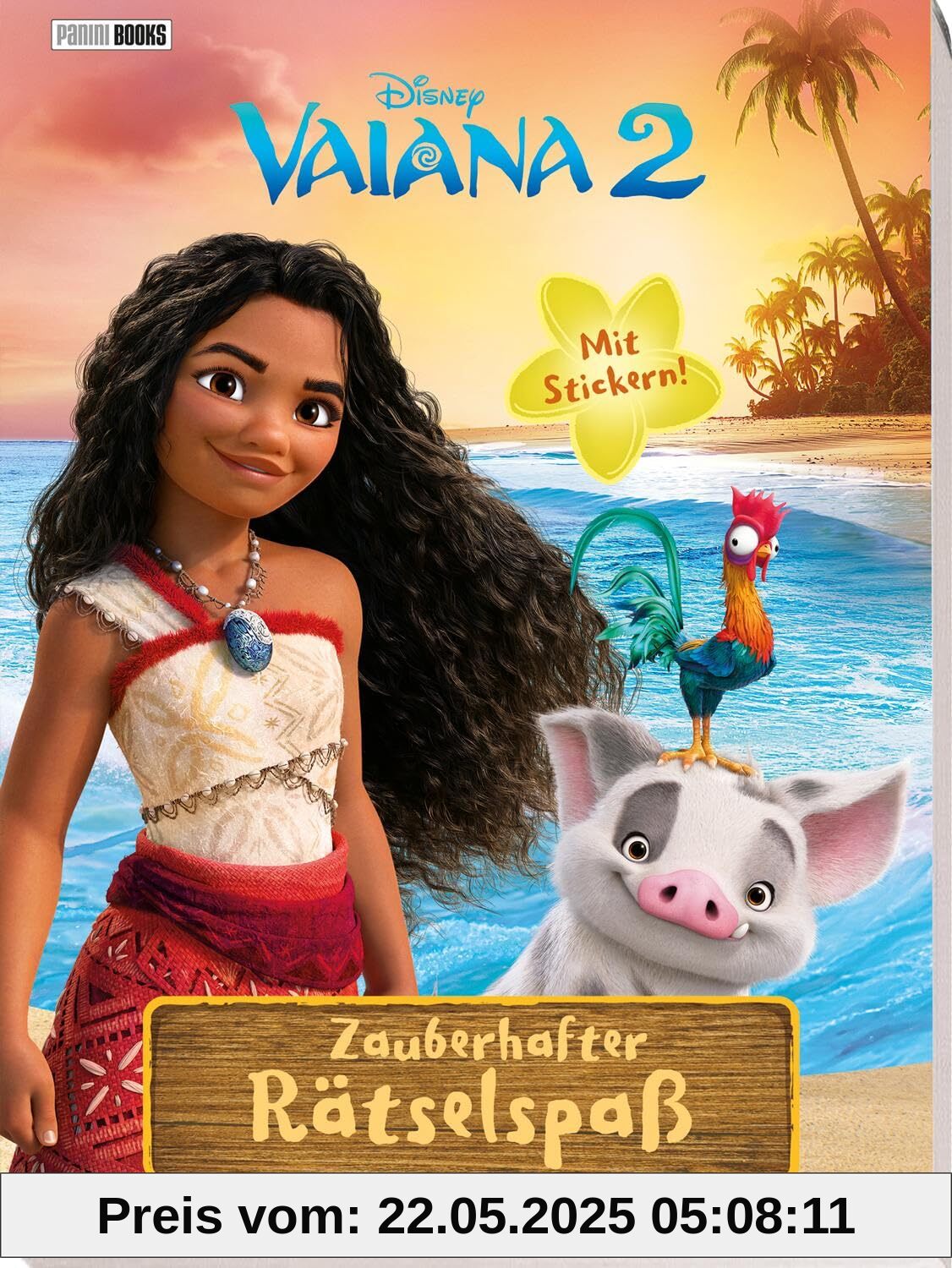 Disney Vaiana 2: Zauberhafter Rätselspaß – Mit Stickern!: Block mit Stickerseite Disney Vaiana 2: Zauberhafter Rätselspaß – Mit Stickern!: Block mit Stickerseite