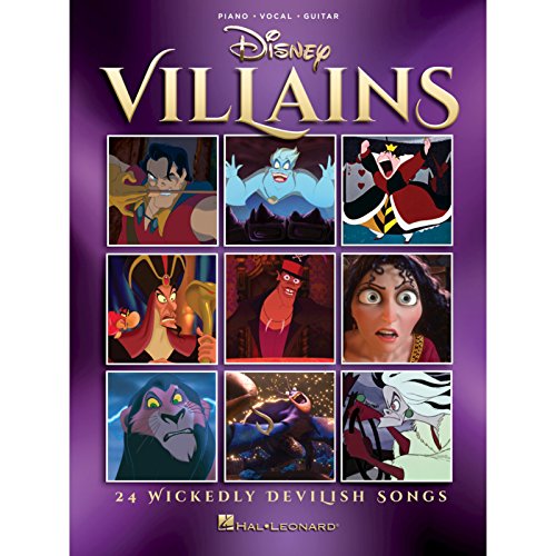 Disney Villains 24 Wickedly Devilish Songs -For Piano, Voice & Guitar- (Book): Songbook für Klavier, Gesang, Gitarre (PIANO, VOIX, GU)