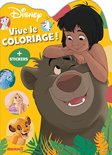 Disney - Vive le coloriage ! (Mowgli et Baloo): Avec des stickers