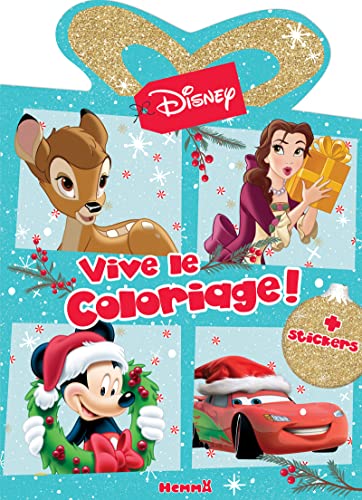 Disney - Vive le coloriage ! (Noël-Hiver): Avec des stickers