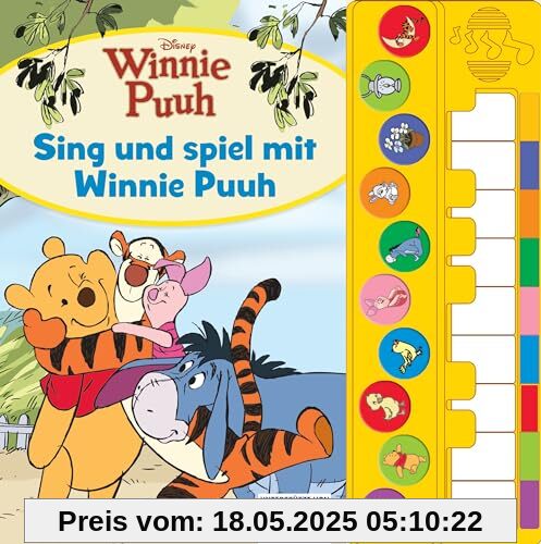 Disney Winnie Puuh - Sing und spiel mit Winnie Puuh - Liederbuch mit Klaviertastatur - Vor- und Nachspielfunktion - 10 beliebte Kinderlieder - Soundbuch Disney Winnie Puuh - Sing und spiel mit Winnie Puuh - Liederbuch mit Klaviertastatur - Vor- und Nachspielfunktion - 10 beliebte Kinderlieder - Soundbuch