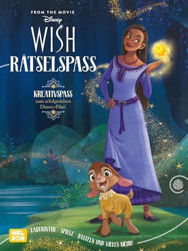 Disney Wish: Rätselspaß: Mit Labyrinthen, Spielen, Quiz und vielem mehr! | Für Kinder ab 4 Jahren von Nelson