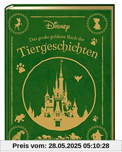 Disney: Das große goldene Buch der Tiergeschichten: Vorlesebuch mit 5-Minuten-Geschichten zu vielen verschiedenen Disney-Helden und -Heldinnen (Die großen goldenen Bücher von Disney)