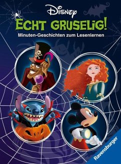 Disney: Gruselige Minuten-Geschichten zum Lesenlernen - Erstlesebuch ab 7 Jahren - 2. Klasse von Ravensburger Verlag