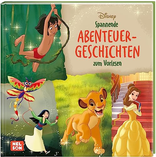 Disney Vorlesebuch: Spannende Abenteuer-Geschichten zum Vorlesen: Für Kinder ab 3 Jahren mit Mulan, Dumbo, Schneewittchen, Robin Hood & Co. von Nelson