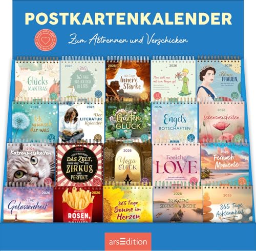 Display Postkartenkalender 2026: Mit 20 x 3 Ex. | Wochenkalender 2026, 53 Postkarten zum Abtrennen und Verschicken Display Postkartenkalender 2026: Mit 20 x 3 Ex. | Wochenkalender 2026, 53 Postkarten zum Abtrennen und Verschicken von arsEdition GmbH