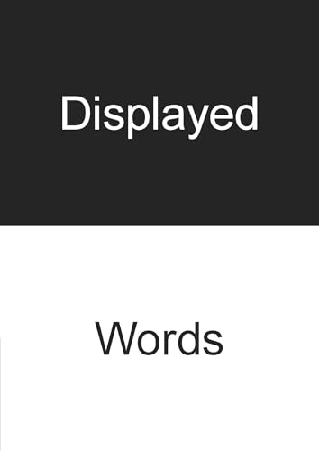 Displayed Words von März Verlag