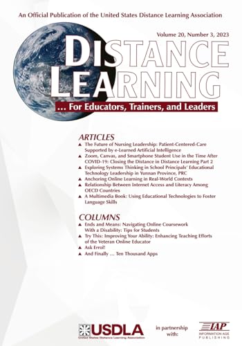 Distance Learning: Volume 20 #3 (Distance Learning Journal) von Information Age Publishing