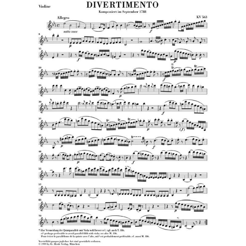Divertimento Es-Dur KV 563 + Fragment G-Dur KV 562e Anh 66 Divertimento Es-Dur KV 563 + Fragment G-Dur KV 562e Anh 66
